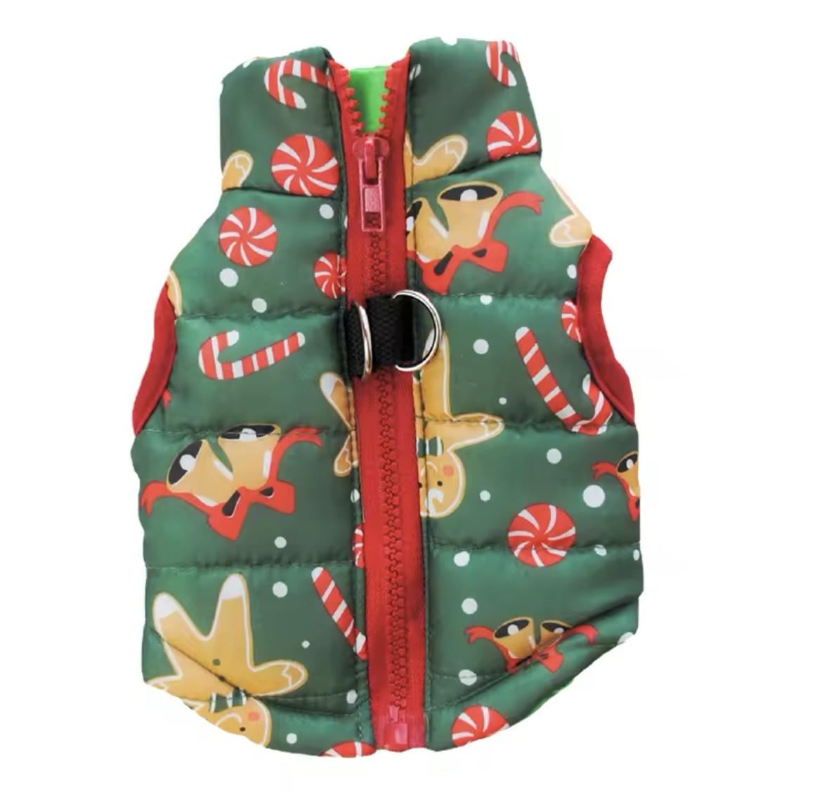 Жилетка для собак и кошек NEW YEAR XS Green (6476743)