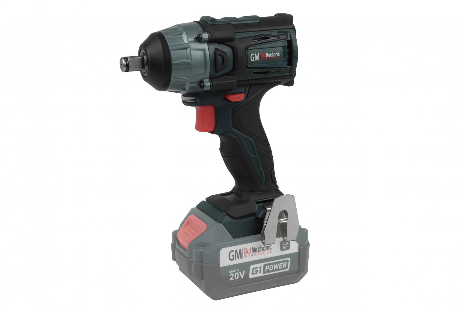 Гайковерт акумуляторний безщітковий Gut Mechanic 20V 400Nm 1/2" каркас (IW12400)