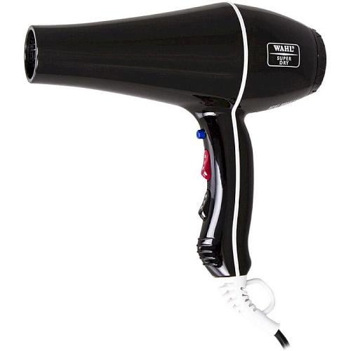 Фен профессиональный WAHL SuperDry 4340-0470 2000 Вт с ионизацией и двумя концентраторами (PH00795)