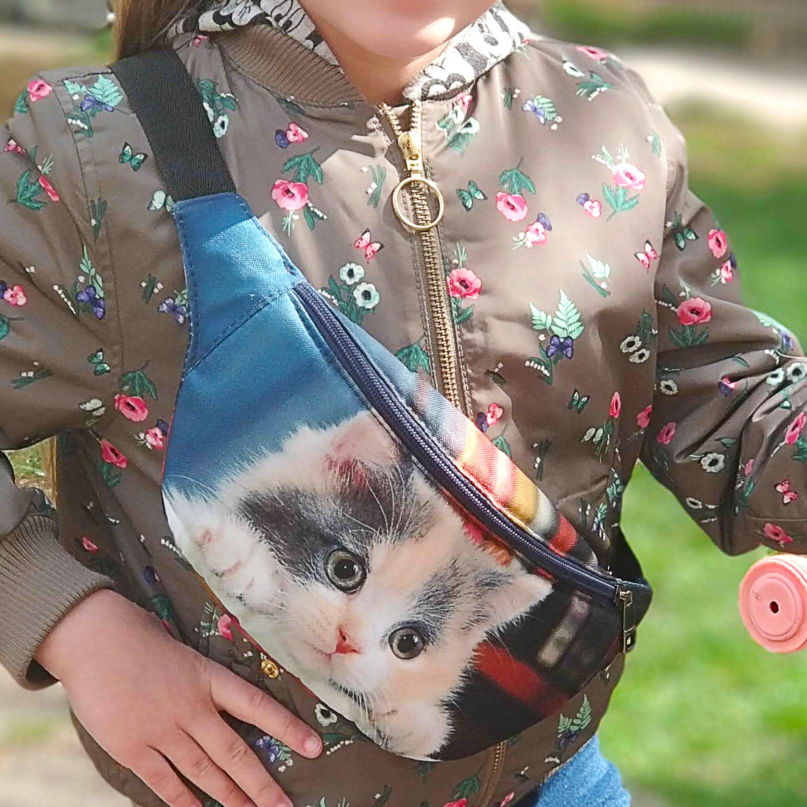 Сумка-бананка через плечо и на пояс Presentville Bumbag Милый котенок 27х16 см (BB_18J009_TSI_TSI) Сумка-бананка через плечо и на пояс Presentville Bumbag Милый котенок 27х16 см (BB_18J009_TSI_TSI)