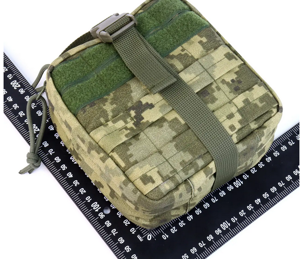 Підсумок-аптечка Cordura 1000D зі швидким скиданням Піксель - фото 8 Підсумок-аптечка Cordura 1000D зі швидким скиданням Піксель - фото 8