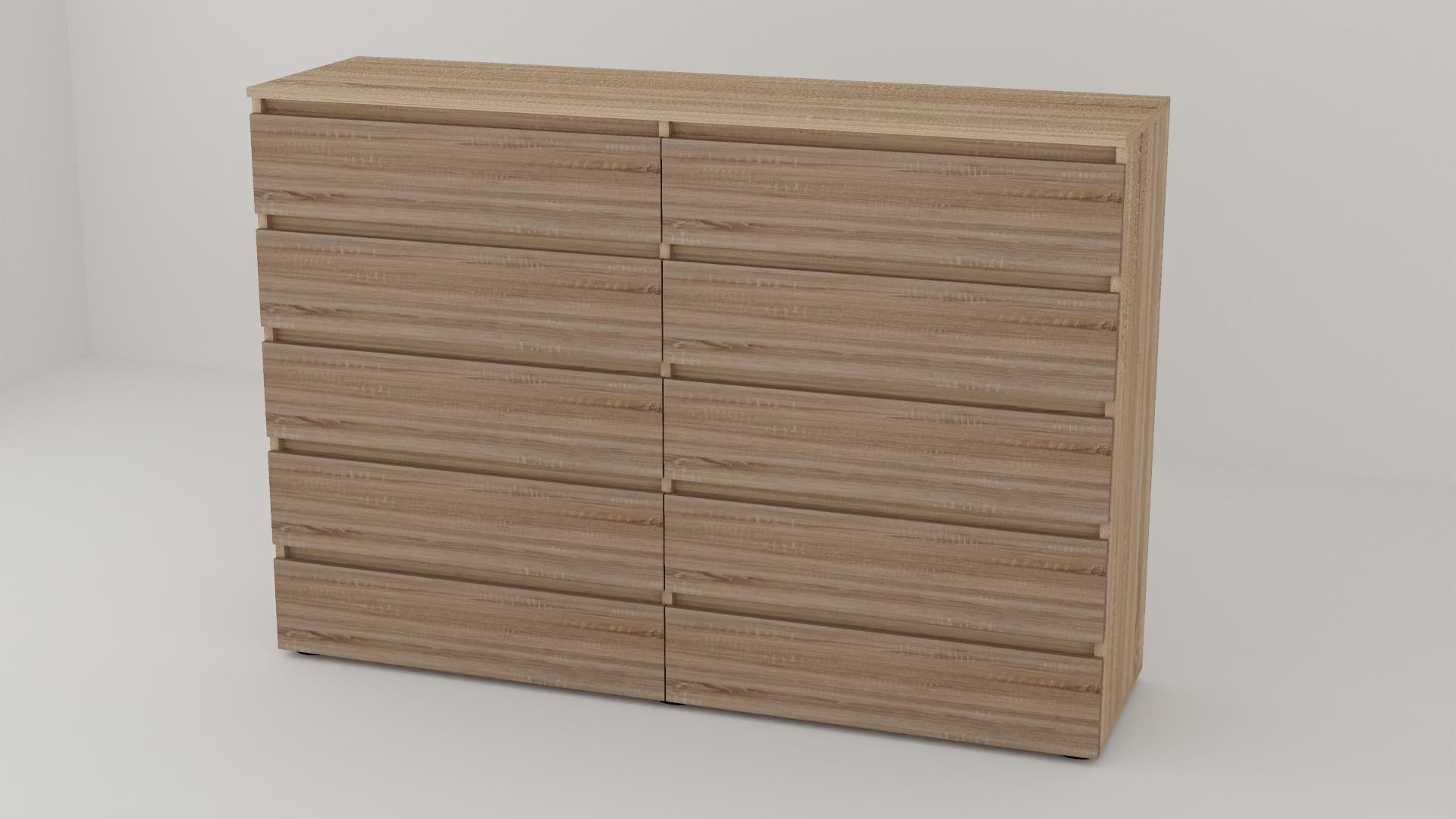 Комод Алекса СН-55/50 160х50х111 см Дуб сонома трюфель/Дуб сонома