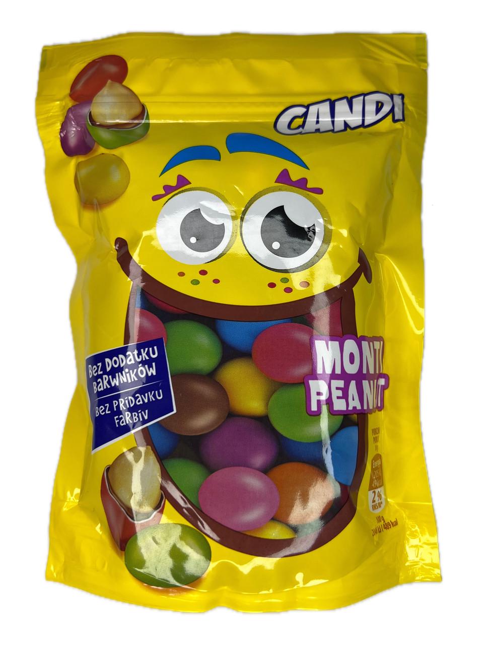 Драженый арахис в шоколаде Candi Monti разноцветные в глазури 240 г