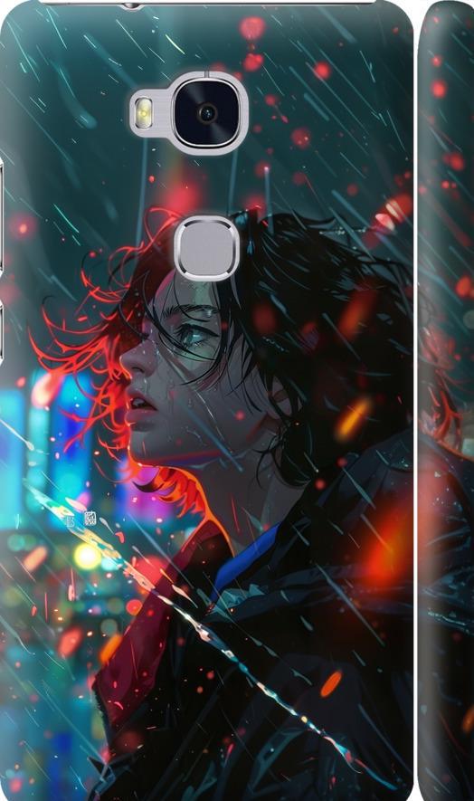 Чехол на Huawei Honor 5X Ночные огни (6096m-176-42517)