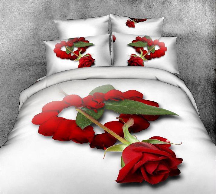 Комплект постельного белья Love You полуторный 3D Симпатия STP898