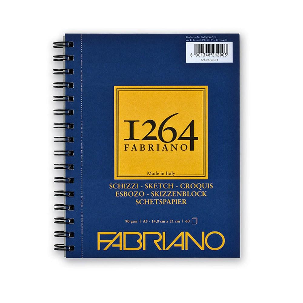 Альбом для графики и рисунка Fabriano 1264 на спирали 90 г/кв. м 90 л. А5 Слоновая Кость (19100634)
