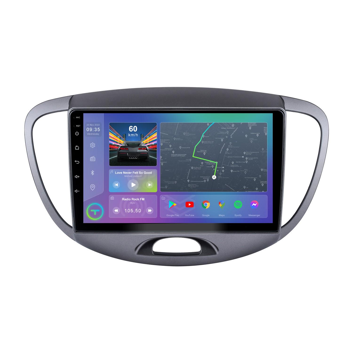 Автомагнитола штатная Torssen F9332 для Hyundai I10 2010-2013 г. 4G/Carplay/DSP 3/32 GB 9" (202270326)