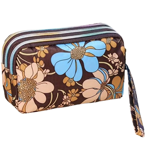 Косметичка женская GlamBag 18х10х6 см Коричневый (28560966)