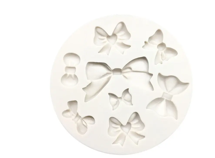 Молд силиконовый Бантики 89 мм Серый (41158) Молд силиконовый Бантики 89 мм Серый (41158)