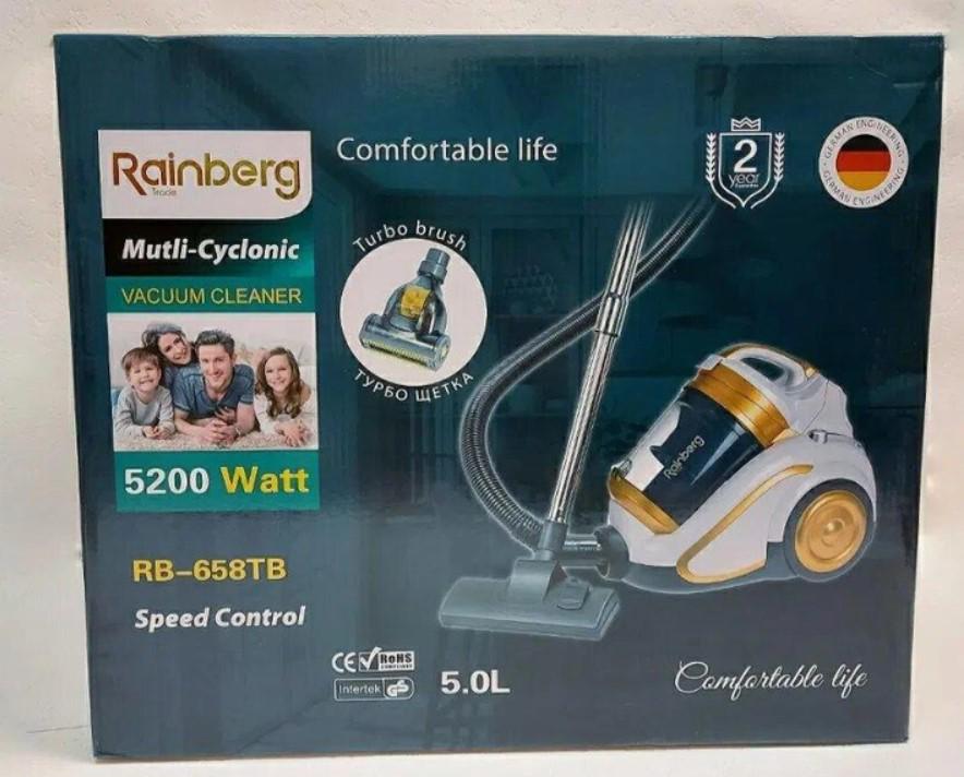 Пилосос колбовий Rainberg RB-658TB 5200 W з турбощіткою (11547604) - фото 10