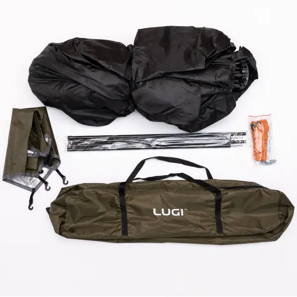 Намет туристичний тримісний вітрозахисний з автоматичним каркасом та сумкою 240х210х130 см Хакі (147-107-LU-020 ) - фото 2 Намет туристичний тримісний вітрозахисний з автоматичним каркасом та сумкою 240х210х130 см Хакі (147-107-LU-020 ) - фото 2