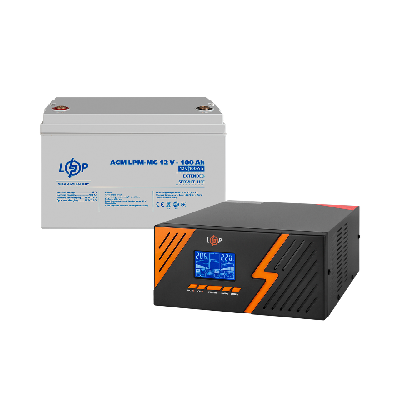 Комплект резервного питания ИБП/мультигелевая батарея UPS B1500/АКБ MG 1200Wh