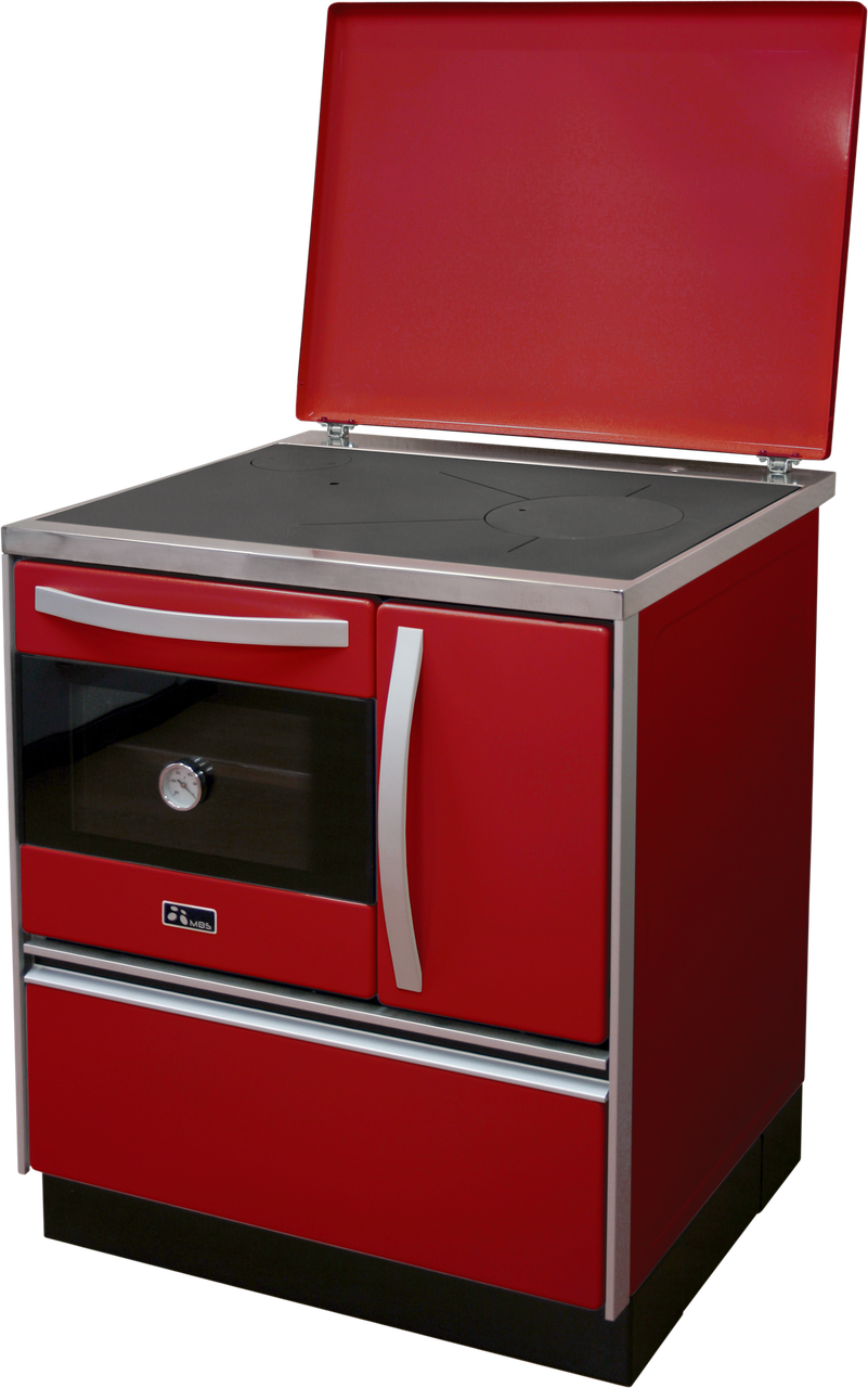 Плита кухонная дровяная MBS Thermo ROYAL 720 L с водяным контуром 11 кВт Красный (CNT00001344)