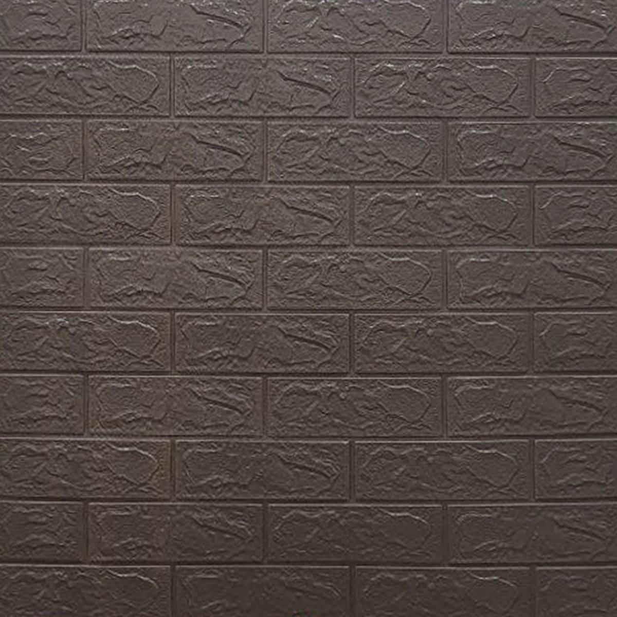 Декоративная 3D панель самоклеющаяся Sticker Wall под Кирпич 700x770x3 мм Коричневый (020-3)
