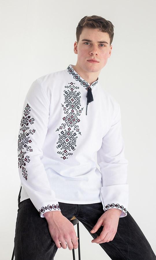 Вишиванка чоловіча Вишиваночка р. 50 Білий (3046-4)