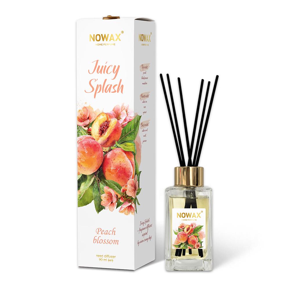 Аромадиффузор с палочками Nowax Juicy Splash Peach Blossom 90 мл (NX00174)