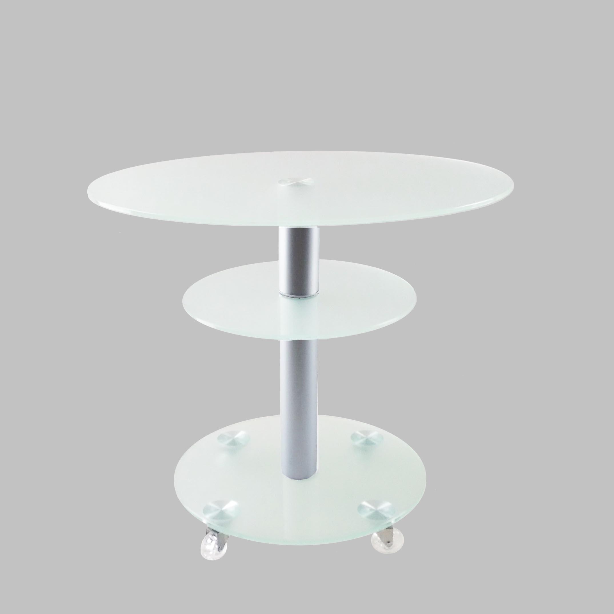 Стол журнальный стеклянный Commus Bravo Standart O sss-alm60 Белый (444420260) - фото 4 Стол журнальный стеклянный Commus Bravo Standart O sss-alm60 Белый (444420260) - фото 4