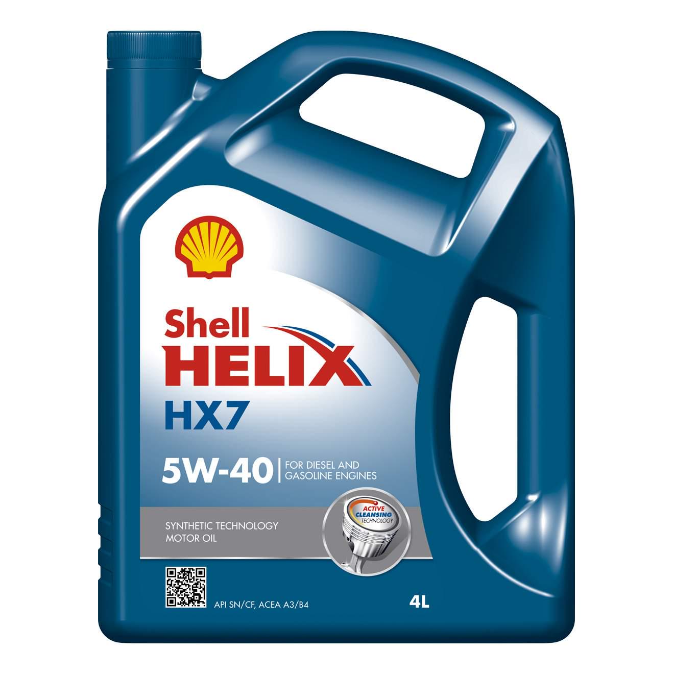 Моторное масло SHELL Helix HX7 5W-40 4 л Моторное масло SHELL Helix HX7 5W-40 4 л