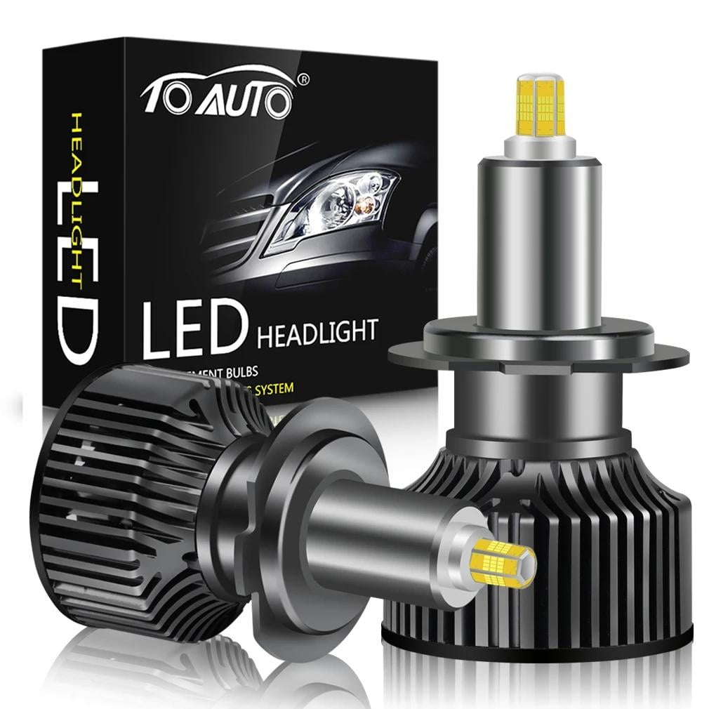 Автомобильные LED-лампы H7 Turbo CSP 6000K 12–16V активное охлаждение 2 шт.