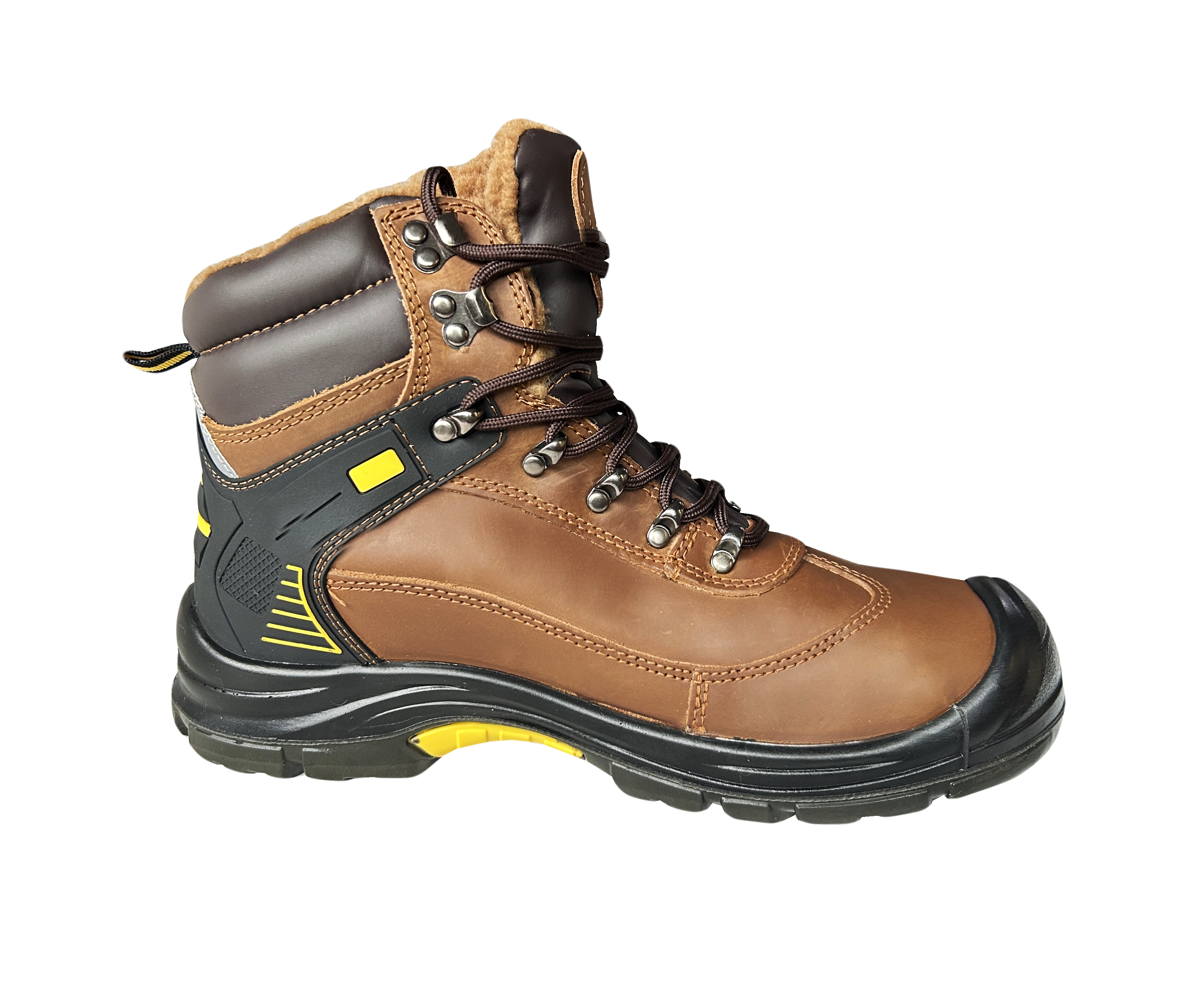 Черевики робочі утеплені композитним носком шкіра S1P SRC р. 40 Коричневий (gtm_872593) - фото 4