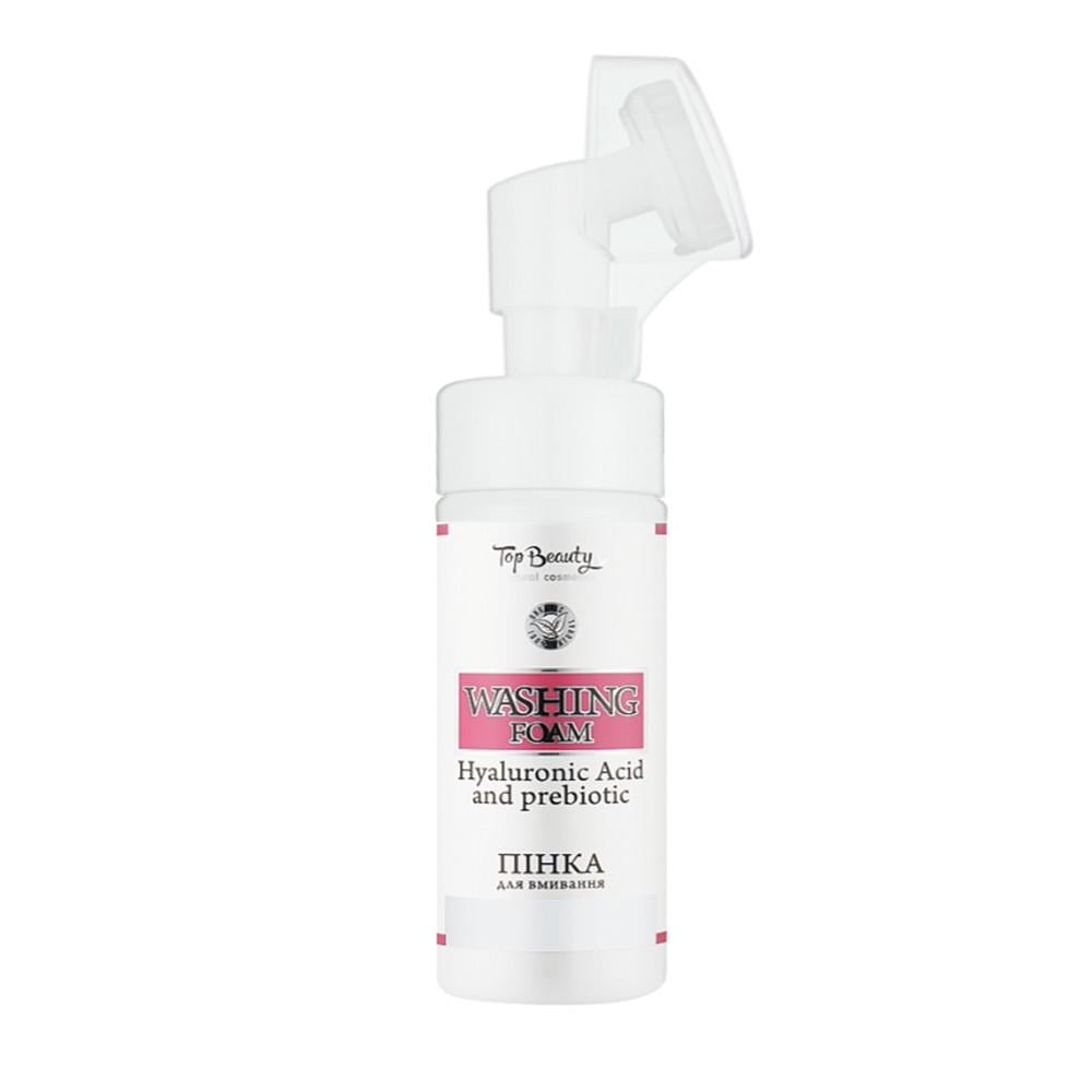 Пенка для умывания Top Beauty Washing Foam с гиалуроновой кислотою со щеточкой 150 мл (1911874482)