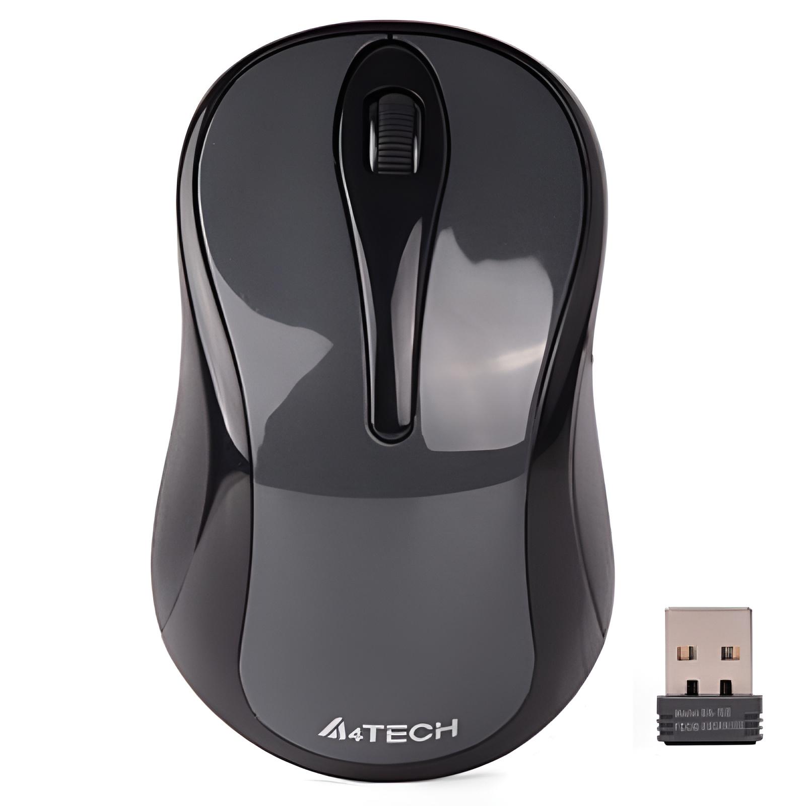 Компьютерная мышка беспроводная A4Tech G3-280NS Bluetooth/2,4 ГГц Glossy Grey (G3-280NS Glossy grey)