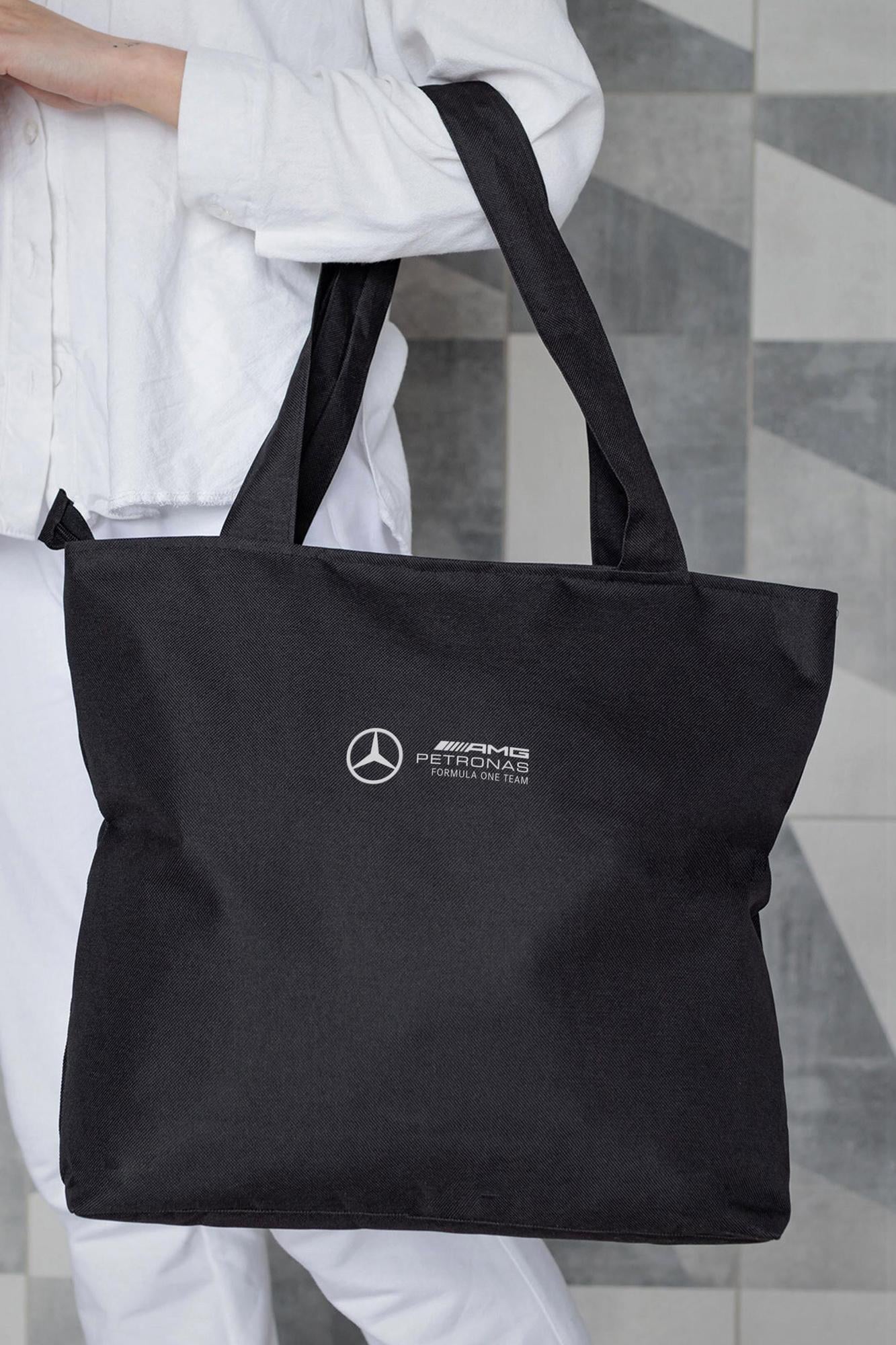 Шопер жіночий тканинний еко з принтом AMG Black (8055437)