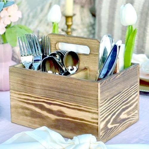 Подставка для столовых приборов из дерева Феличита Бенгала (Псп-005027)