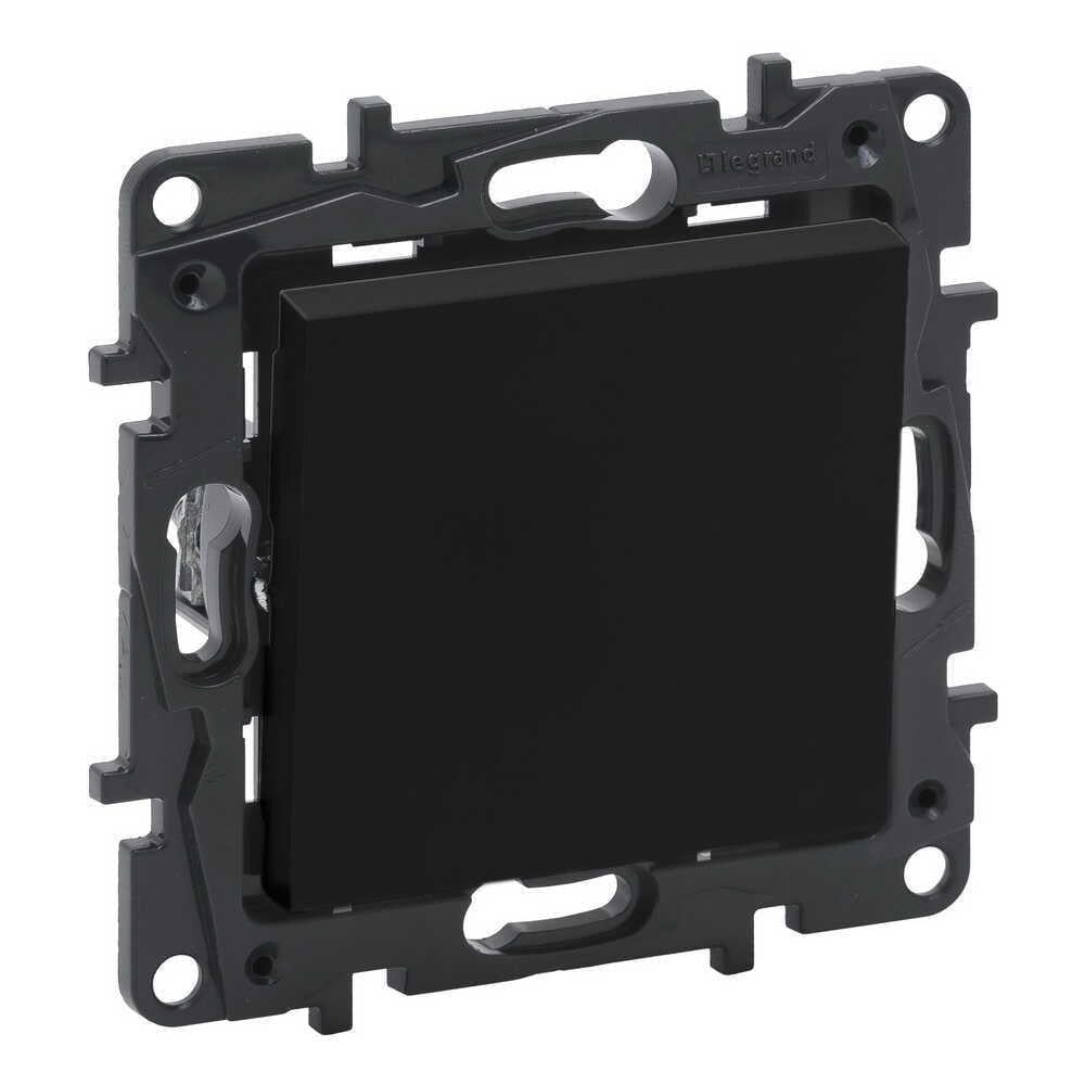 Выключатель одноклавишный Legrand Niloe Step промежуточный Черный (863507)