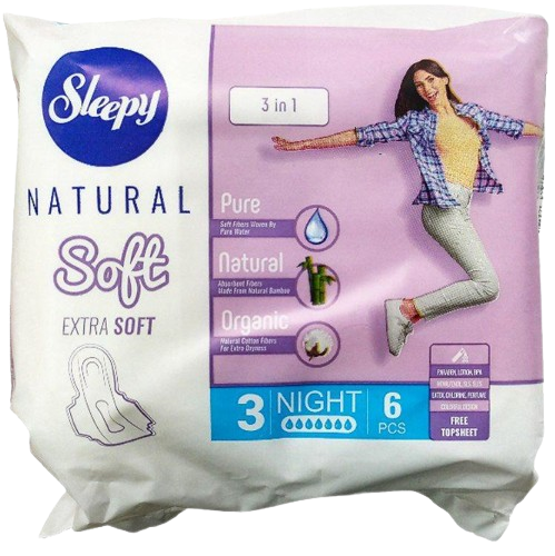 Прокладки Sleepy Natural Soft №3 6 шт. (00-00001339)