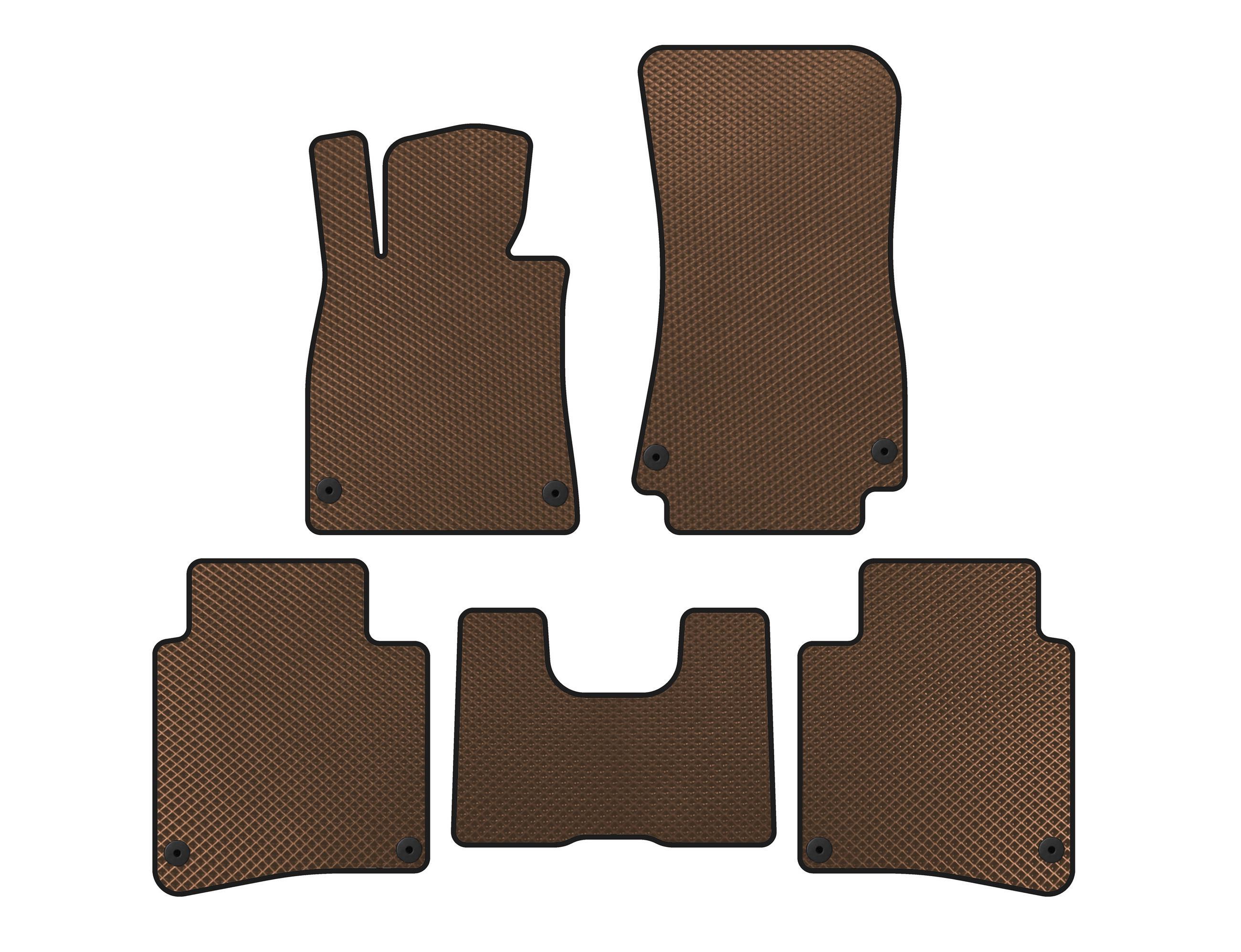 Коврики EVA Digital Designs для Mercedes S-сlass W222 Коричневый (141823)