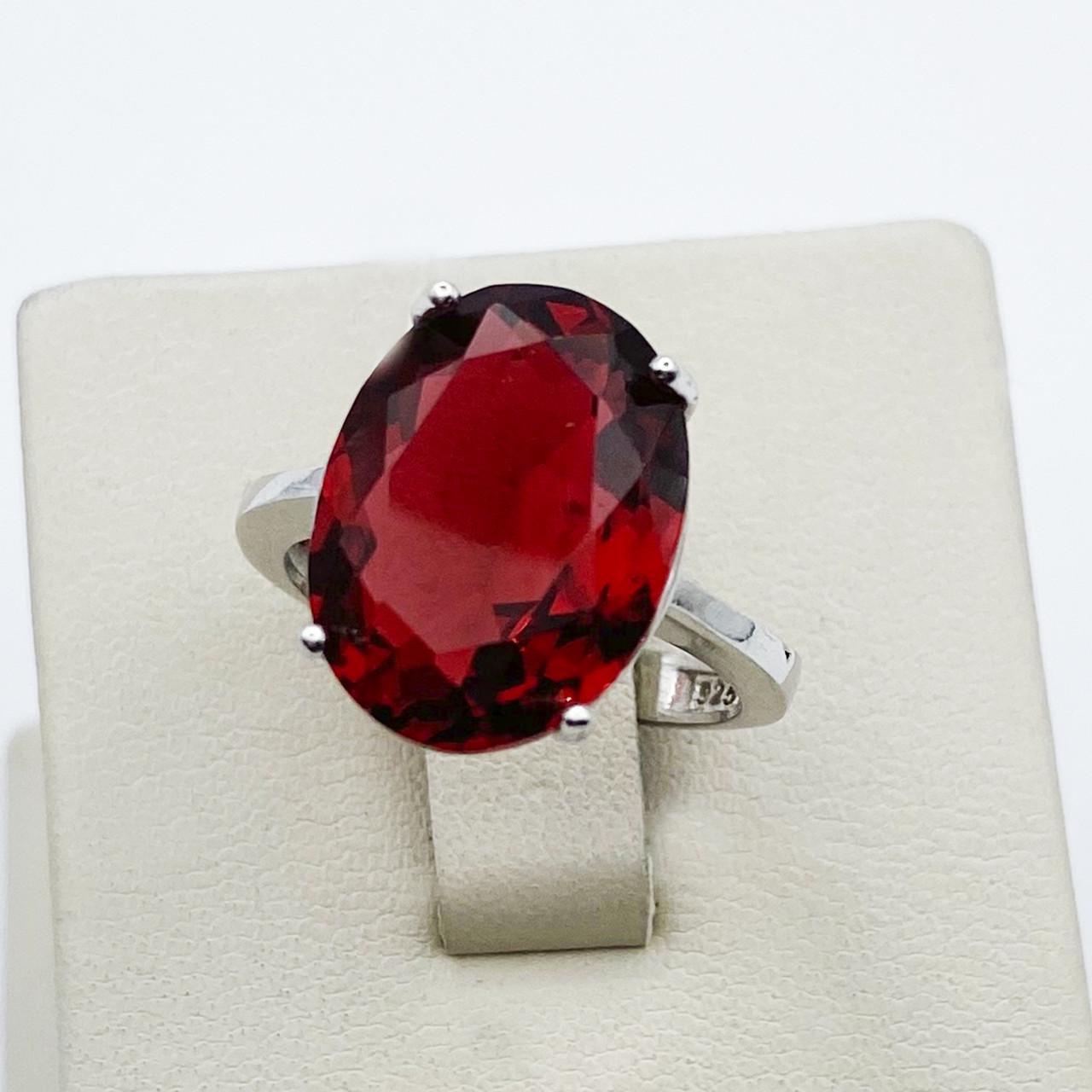 Кольцо серебряное с рубеллитом р. 17,5 4,48 г (1895885373)