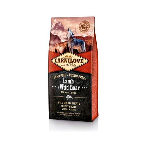Корм CarniLove Lamb & Wild Boar сухой для собак с мясом ягненка и дикого кабана 12 кг