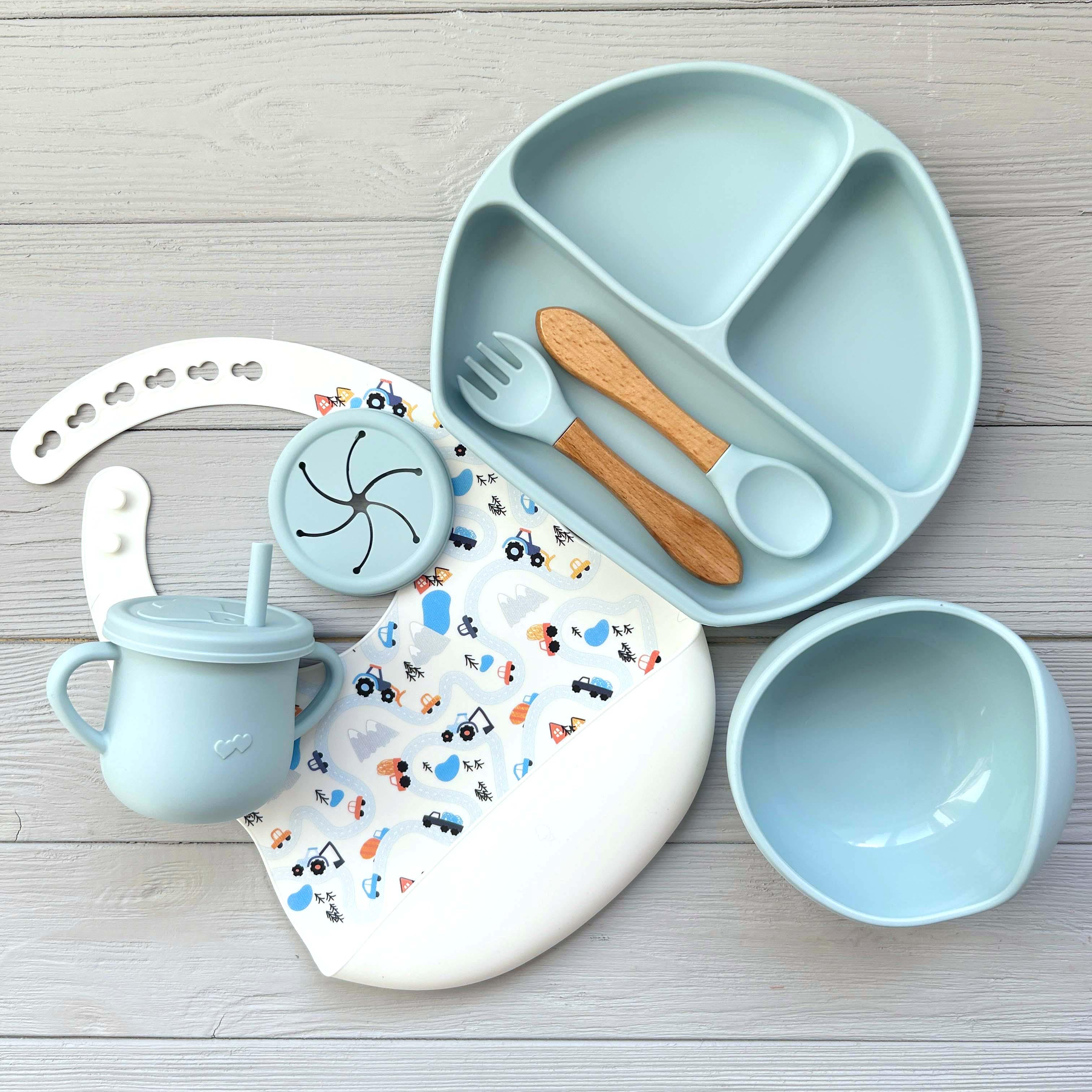 Детская посуда из силикона img_e0418 Y5 wite road Бирюзовый (65619)