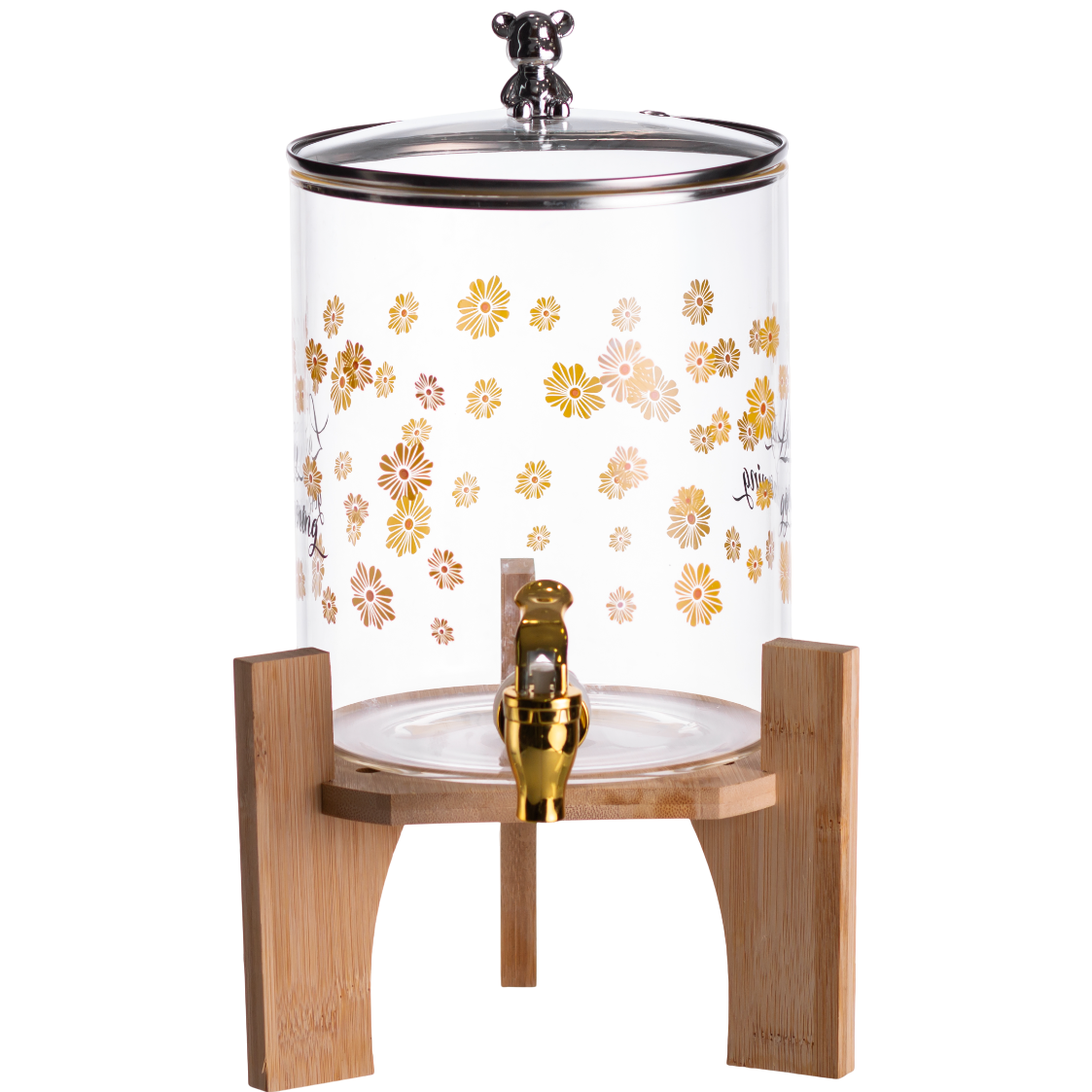 Лимонадница с краном на бамбуковой подставке 3,6 л (HP-34-17) Лимонадница с краном на бамбуковой подставке 3,6 л (HP-34-17)