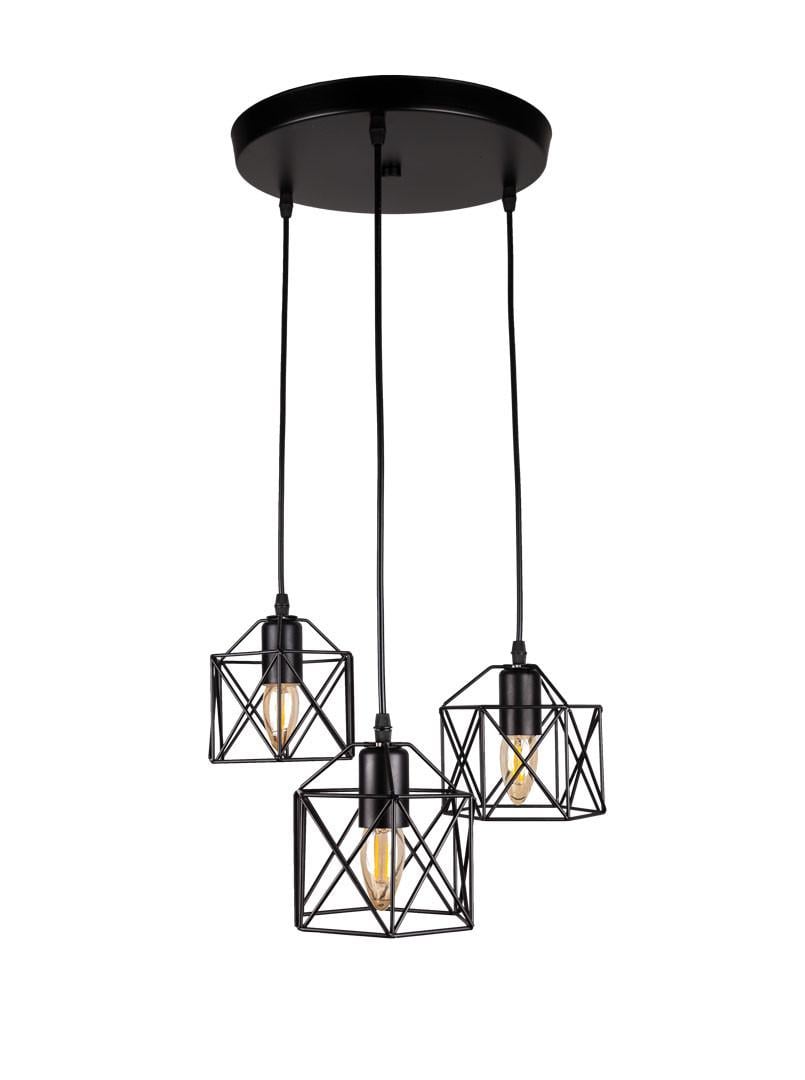 Підвісна люстра Інес III Чорний (140650)
