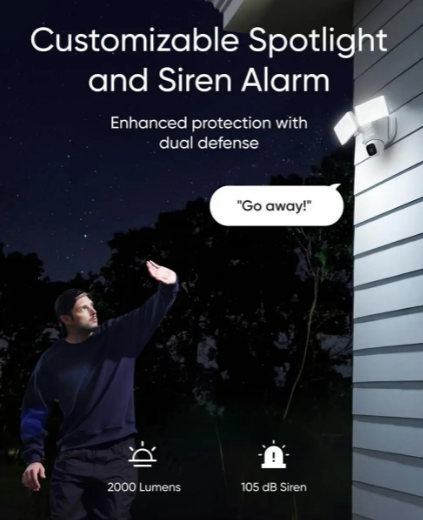 Камера видеонаблюдения Eufy Security Floodlight Camera E30 (17606) - фото 4 Камера видеонаблюдения Eufy Security Floodlight Camera E30 (17606) - фото 4