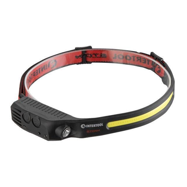 Ліхтар налобний акумуляторний/ 9 режимів роботи Storm Intertool (LB-0315) - фото 2