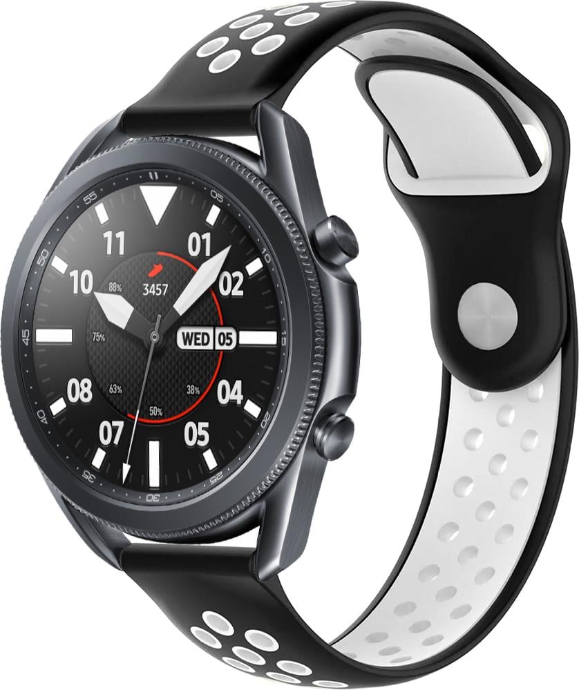 Ремінець Sport для Galaxy Watch 3 45mm 22 мм Black White (23044-1E)