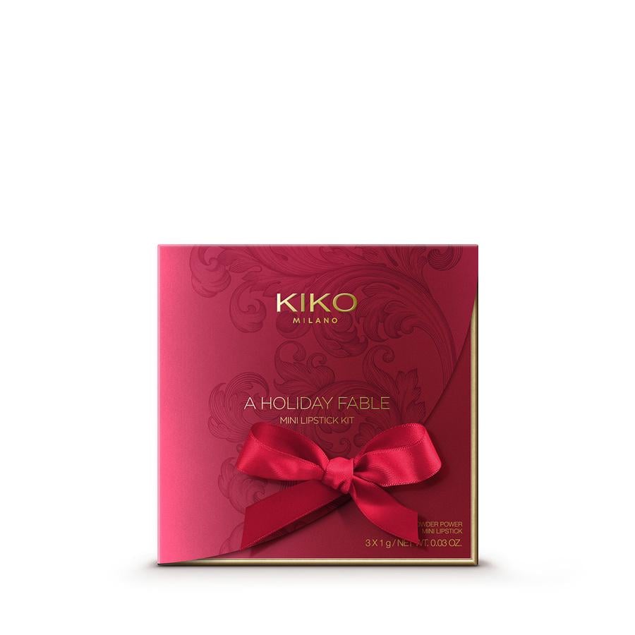 Набор мини-помад A Holiday Fable Mini Lipstick Kit Kiko Milano 3х1 г