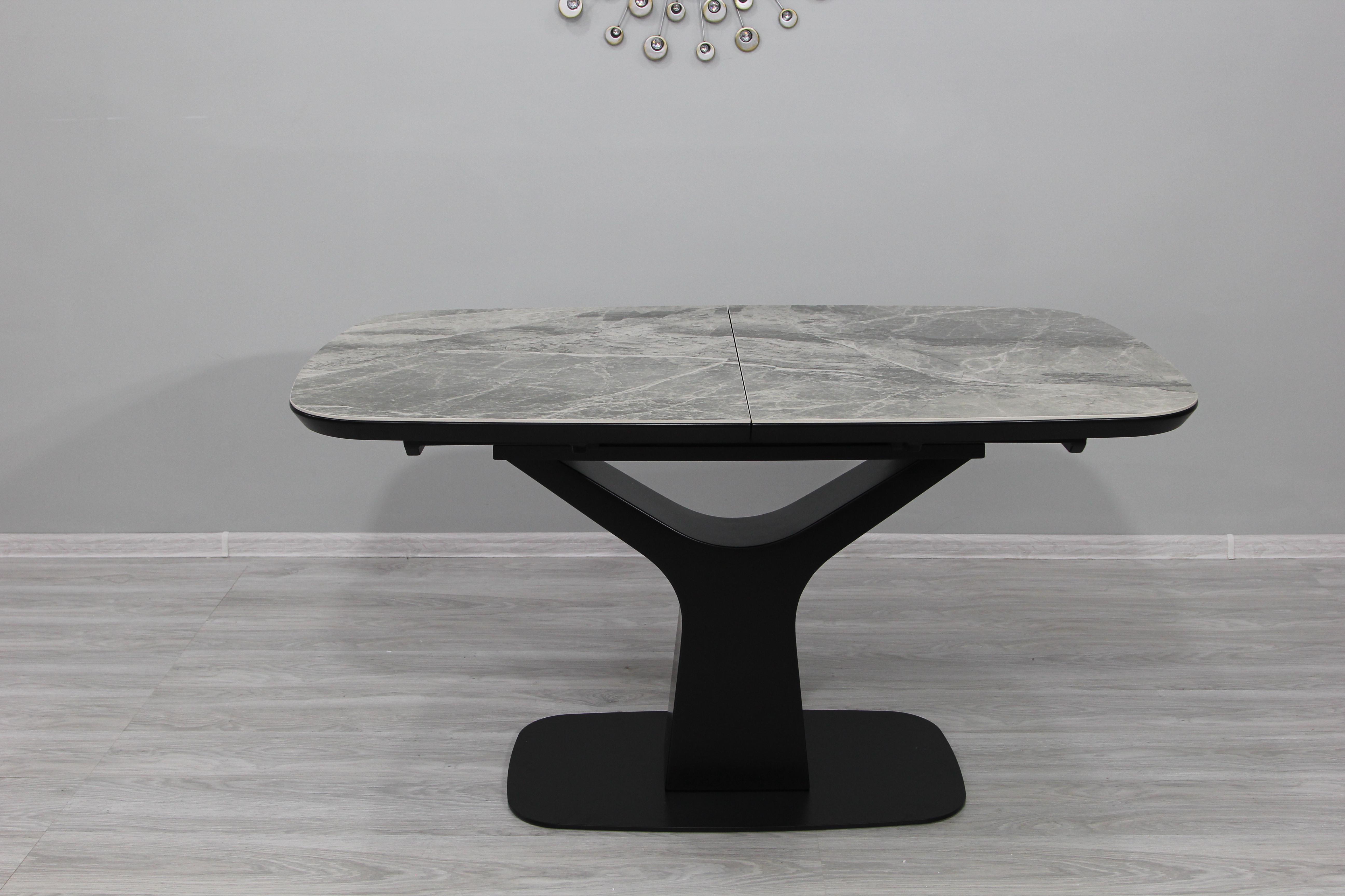 Обідній стіл Євродім UTAH C20 Т7083 Ceramic 1400/1800х800х760 мм Black Gloss (24680911)