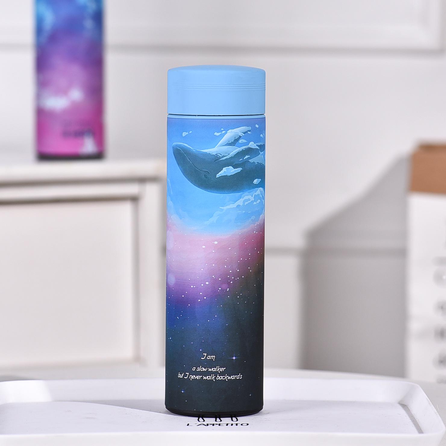 Термос Синий Кит с ситечком Термос Синий Кит с ситечком