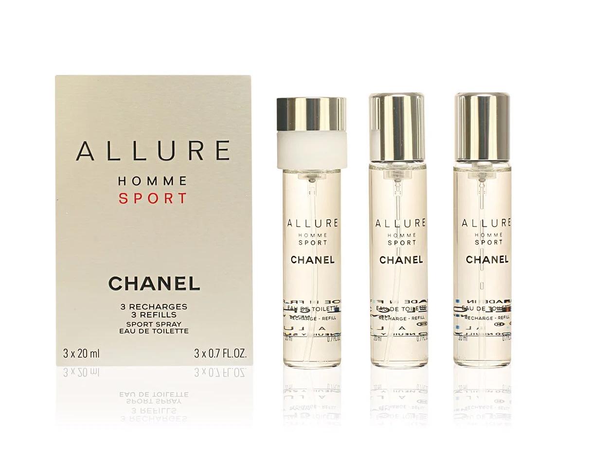 Туалетная вода для мужчин Chanel Allure Homme Sport 20 мл 3 шт. с чехлом (18781948)