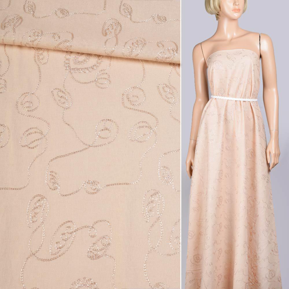 Тканина льон ширина 140 см Бежевий (12608.002) - фото 2 Тканина льон ширина 140 см Бежевий (12608.002) - фото 2