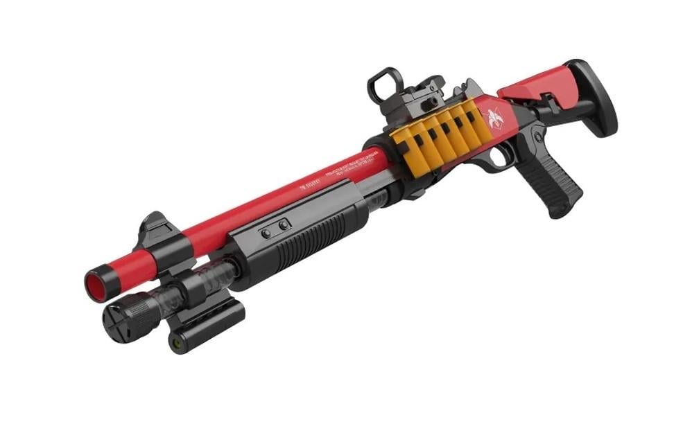 Помповый игрушечный дробовик Magnum Shotgun с мягкими шарами/гильзами и лазерным прицелом (35004182)