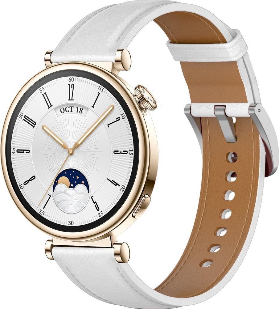 Ремінець шкіряний Seemus для Huawei Watch GT 4 41 мм White (35164-29) Ремінець шкіряний Seemus для Huawei Watch GT 4 41 мм White (35164-29)