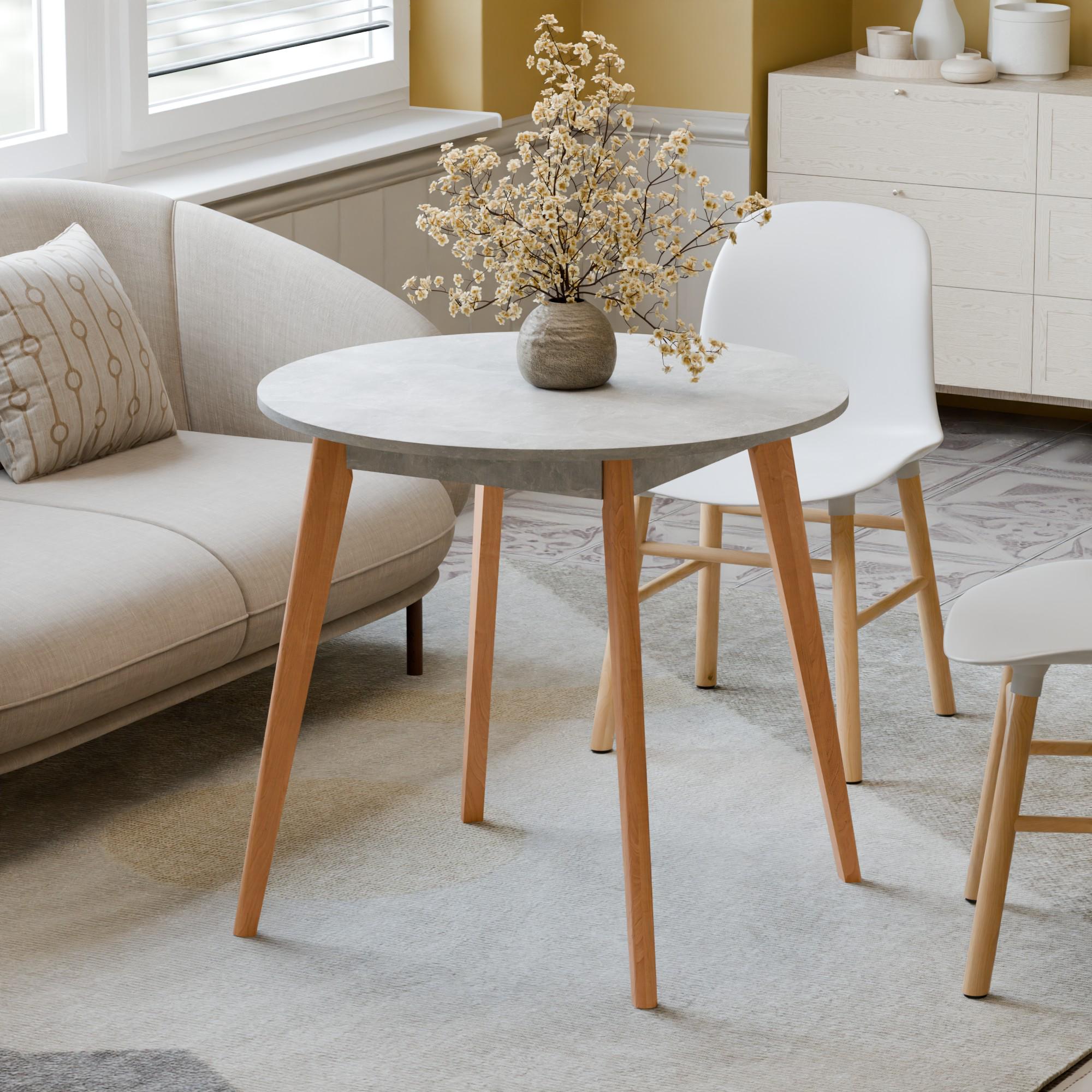 Стол обеденный Неман БОН 880 Бетон/Лак - фото 2 Стол обеденный Неман БОН 880 Бетон/Лак - фото 2