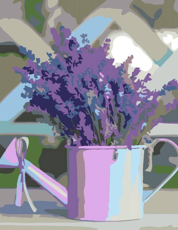 Картина по номерам Rosa Лаванда 35х45 см (Az-222232)