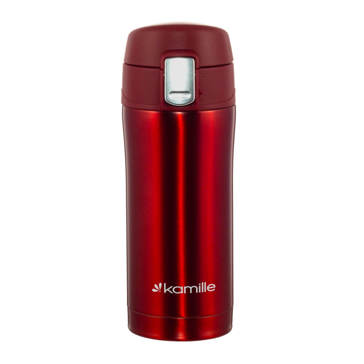 Термос Kamille из нержавеющей стали 320 мл Красный (2087)