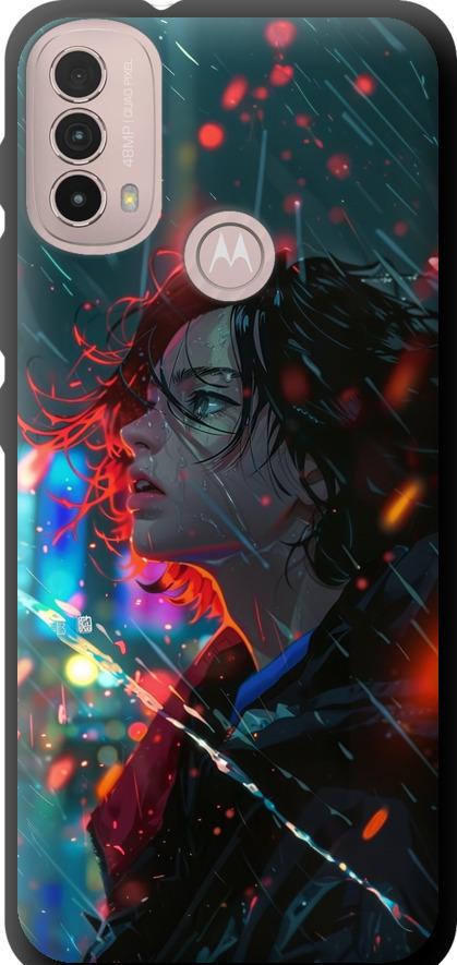 Чехол на Motorola E40 Ночные огни (6096b-2660-42517)